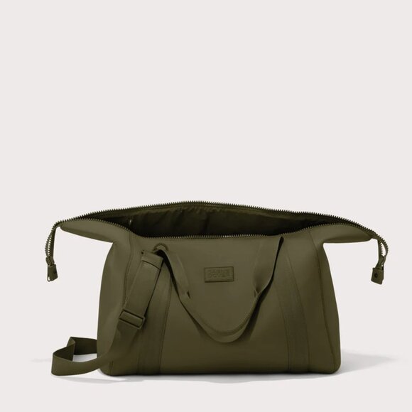 Dagne Dover Landon Neoprene Carryall Bag in Dark Moss, XL - Picture 9 of 14